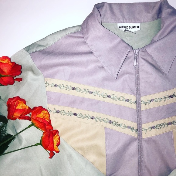 Vintage pastel floral granny core track jacket - Picture 2 of 9